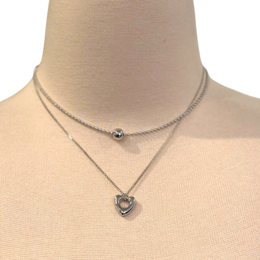 Sodajo Double Ball and Heart Chain