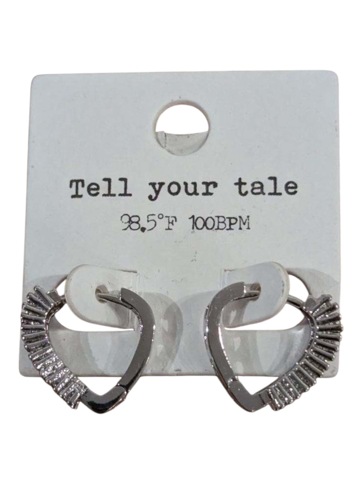 Tell your tale Heart Earrings