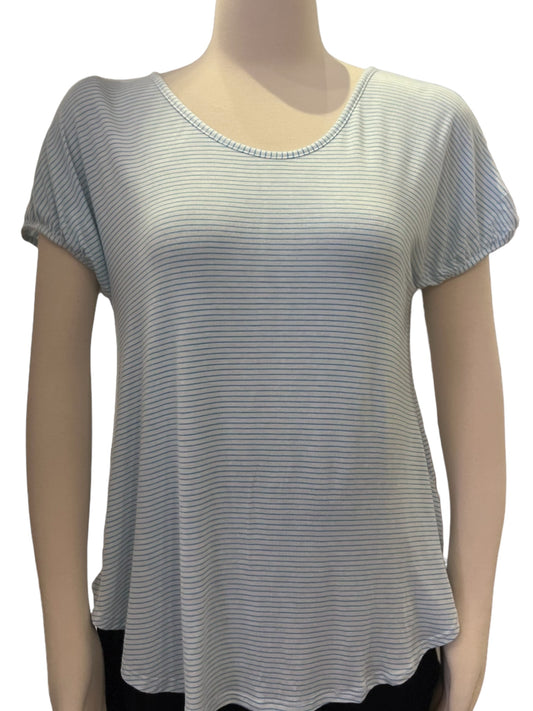 Chris & Carol Striped Round Neck Tee