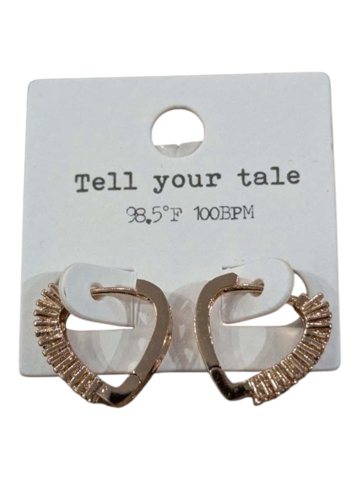 Tell your tale Heart Earrings