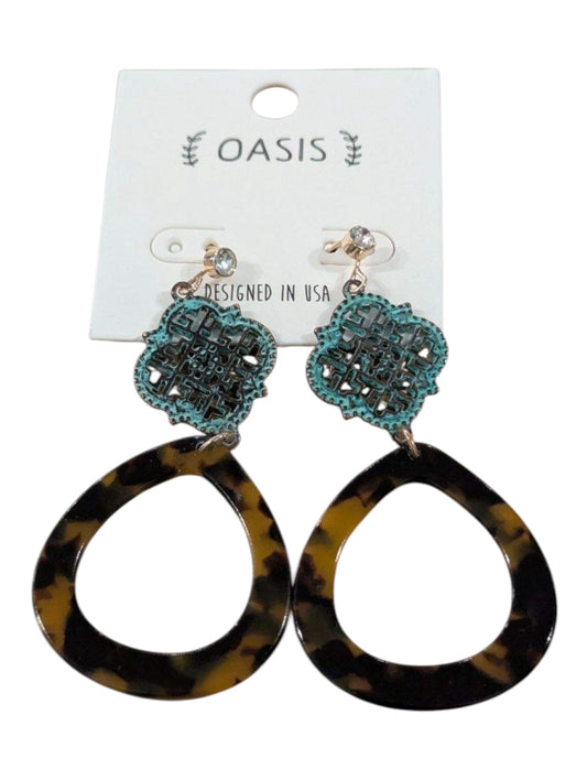 Oasis Iron & Shell Earrings