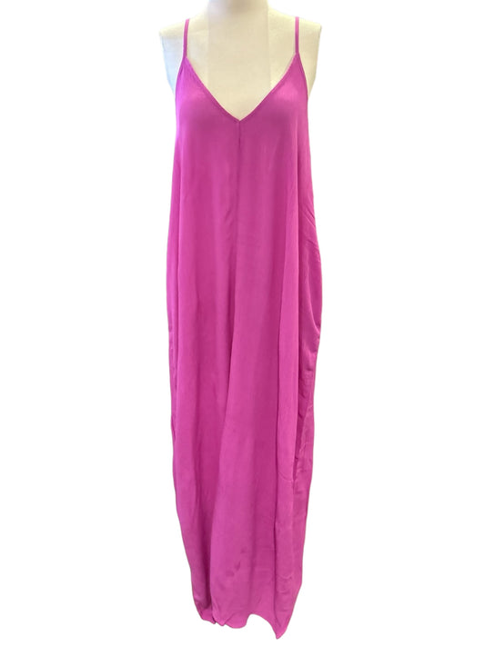 Lovestitch Crinkled Gauze V-Neck Maxi Dress