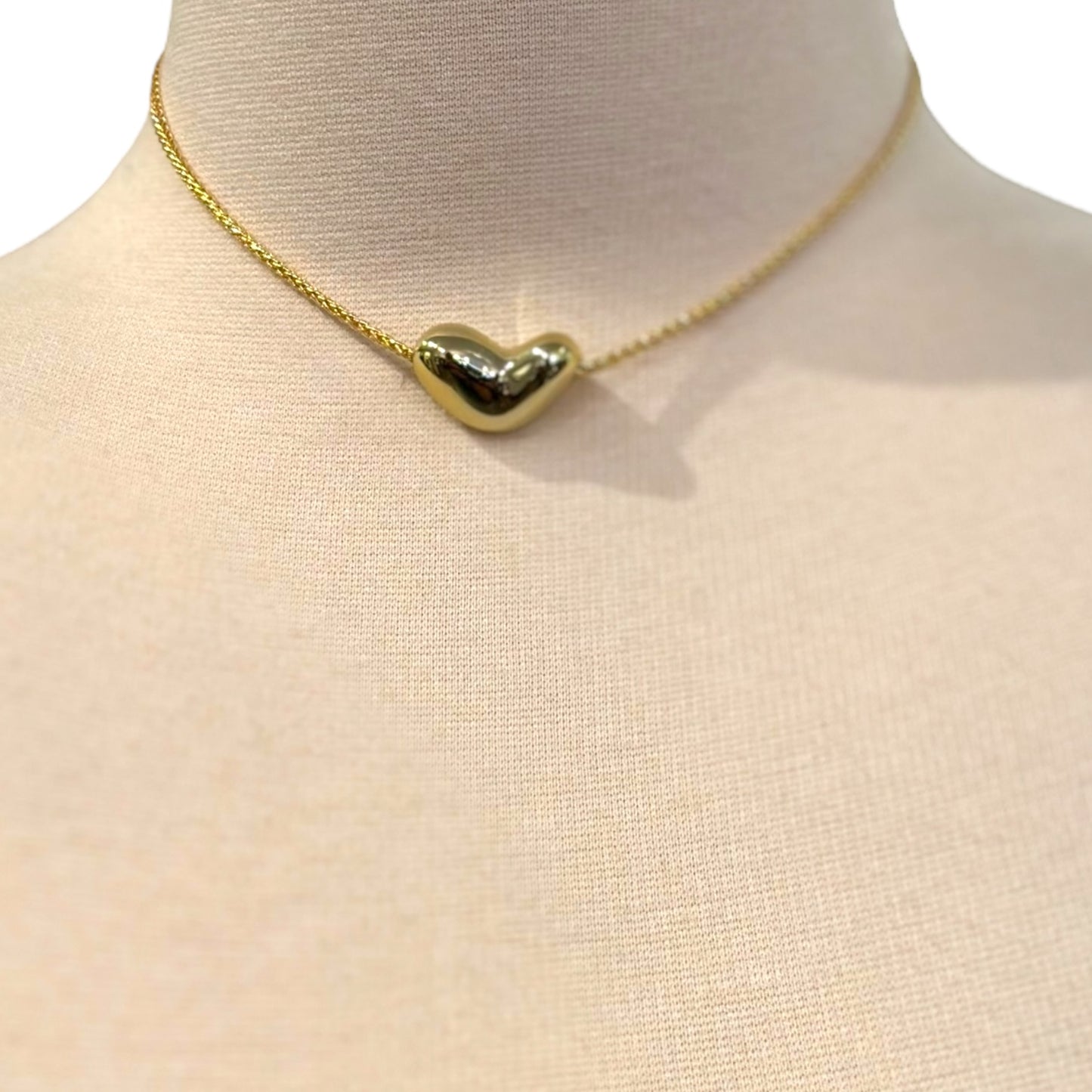 Sodajo Oblong Bubble Heart Necklace