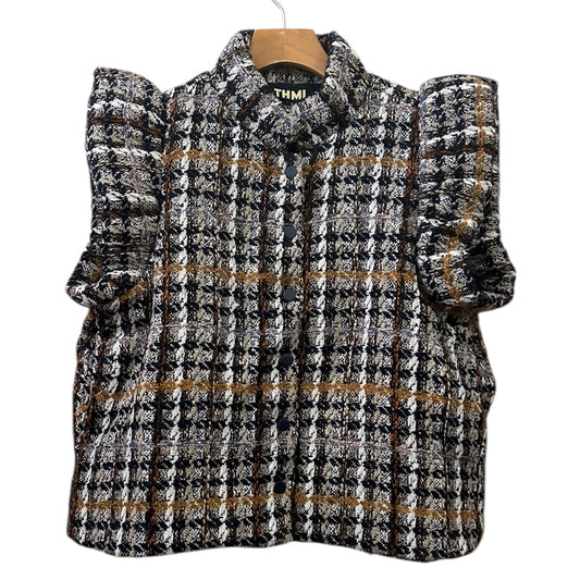 THML Plaid Tweed Vest