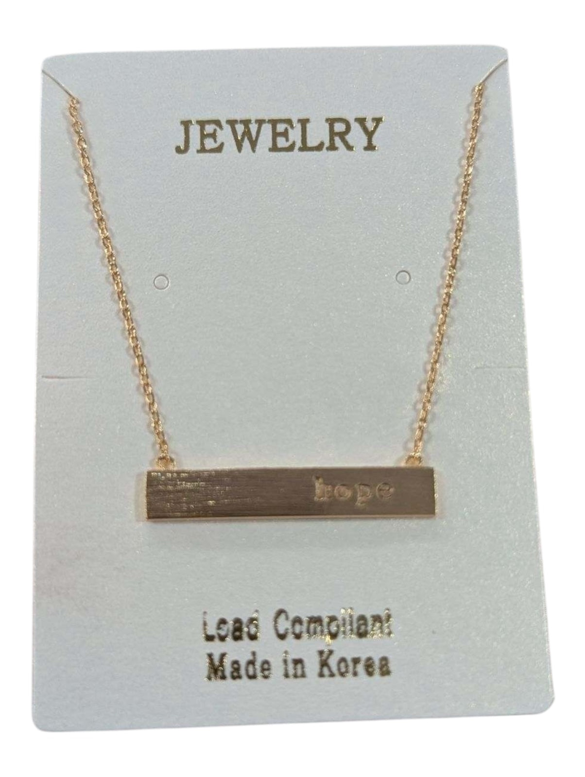 Jewely Gold Bar Necklace