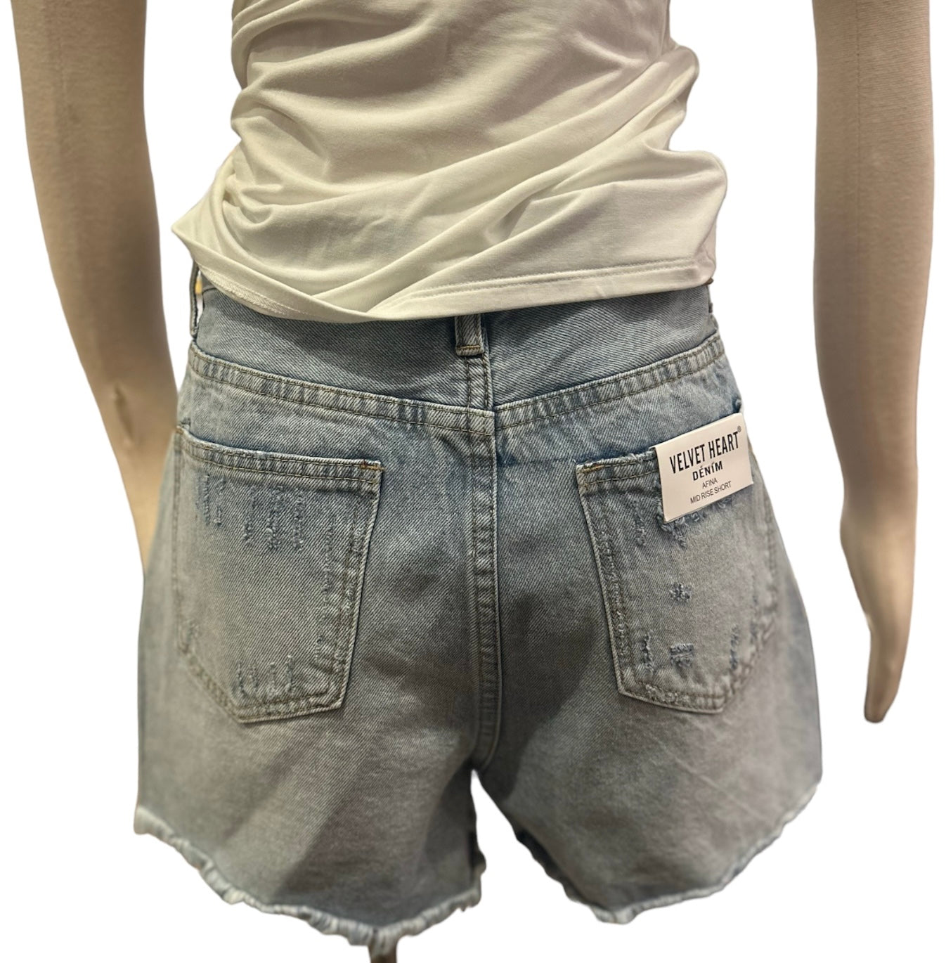 Afina relaxed denim shorts DYG-7400