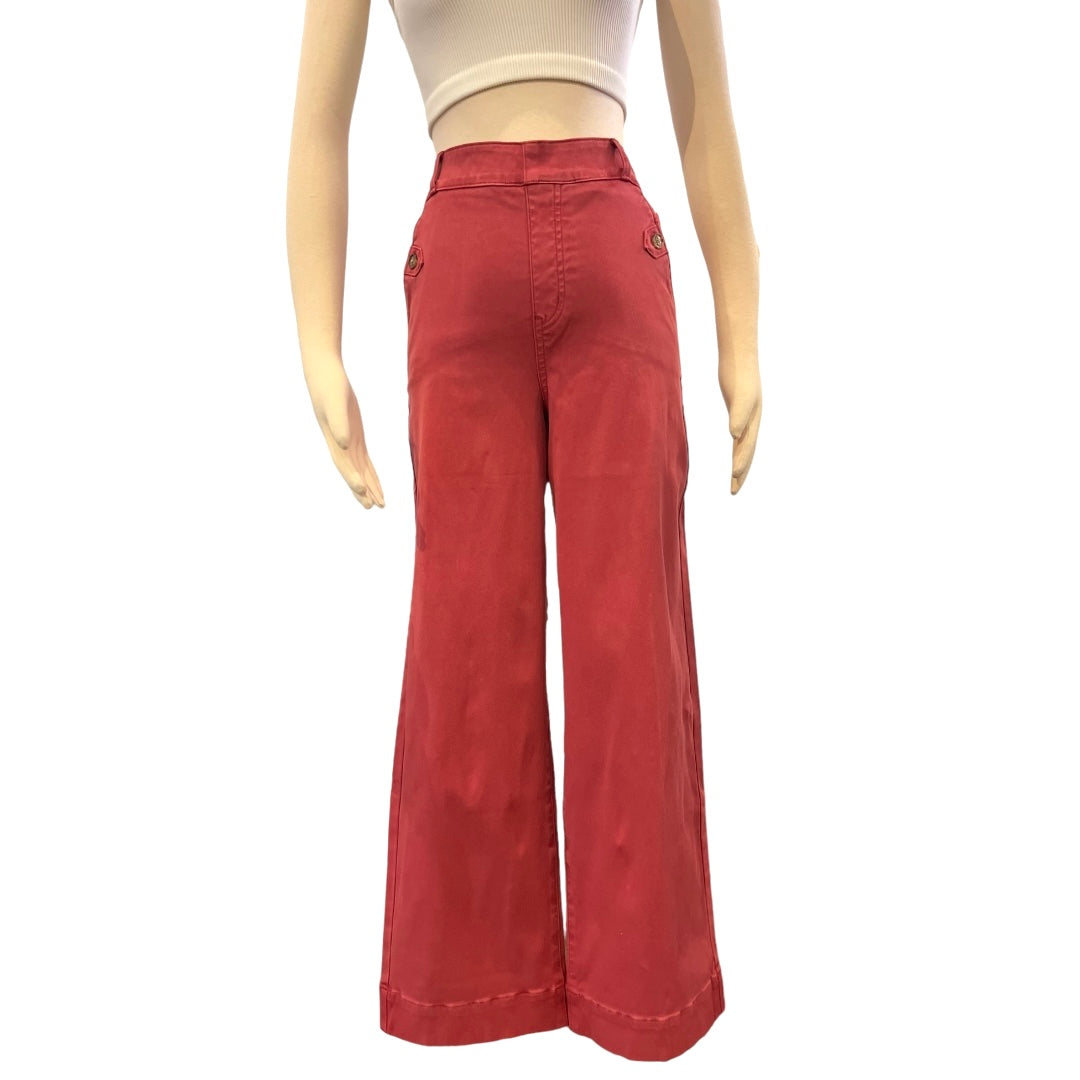 Spanx twill cropped wide leg pant 20312R