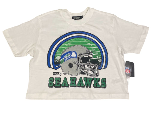 Junk Food Women's Seahawks Game Time Crop Tee
