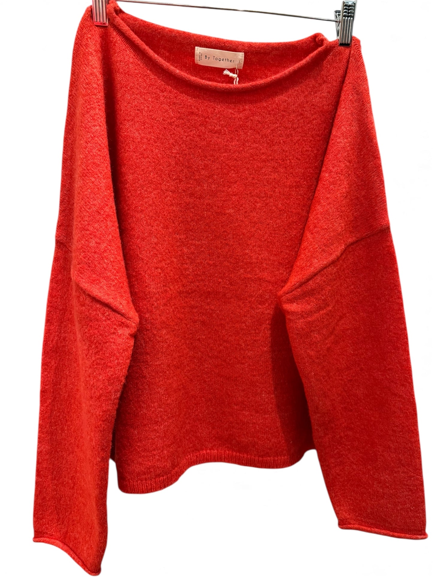 By Together Knit Rolled Neck Sweater