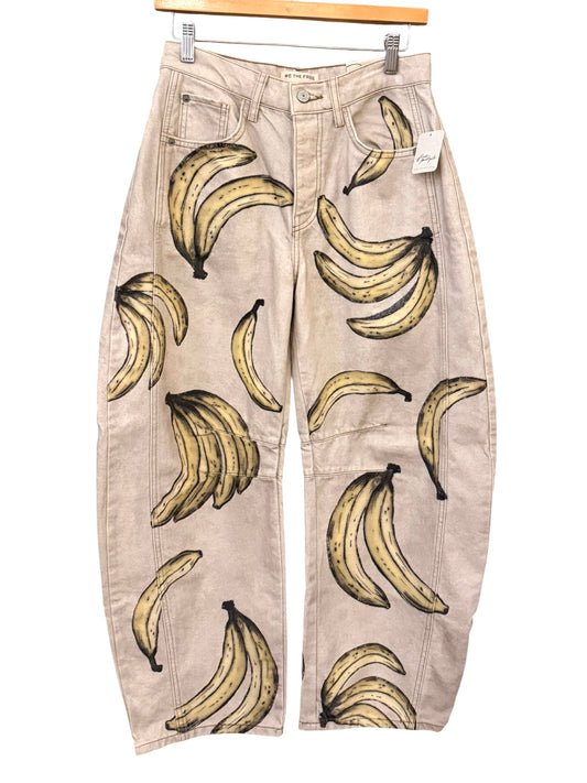 Free People Good Luck Go Bananas Barrel Jeans