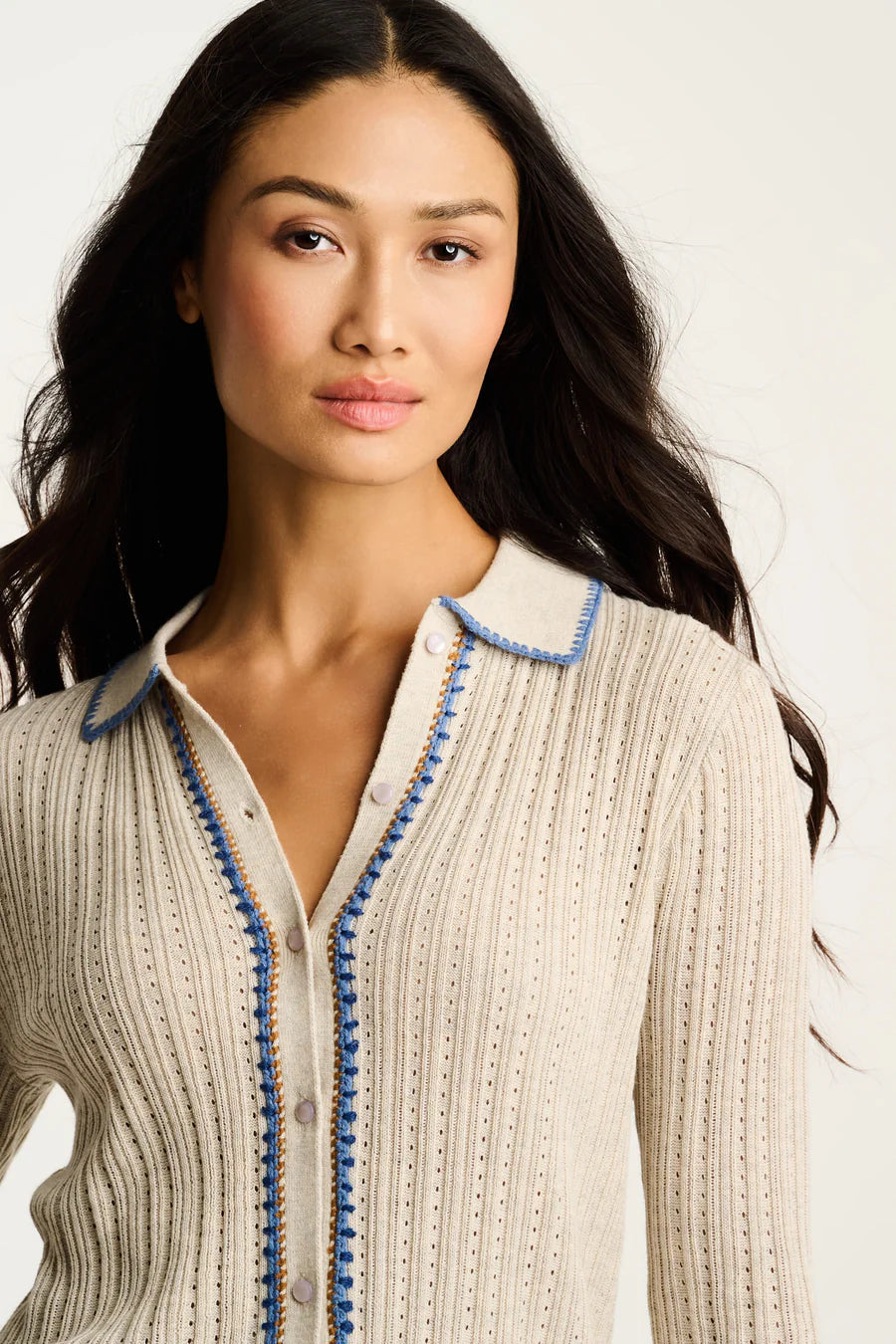 Lisa Todd Stitch Please Button Up Sweater