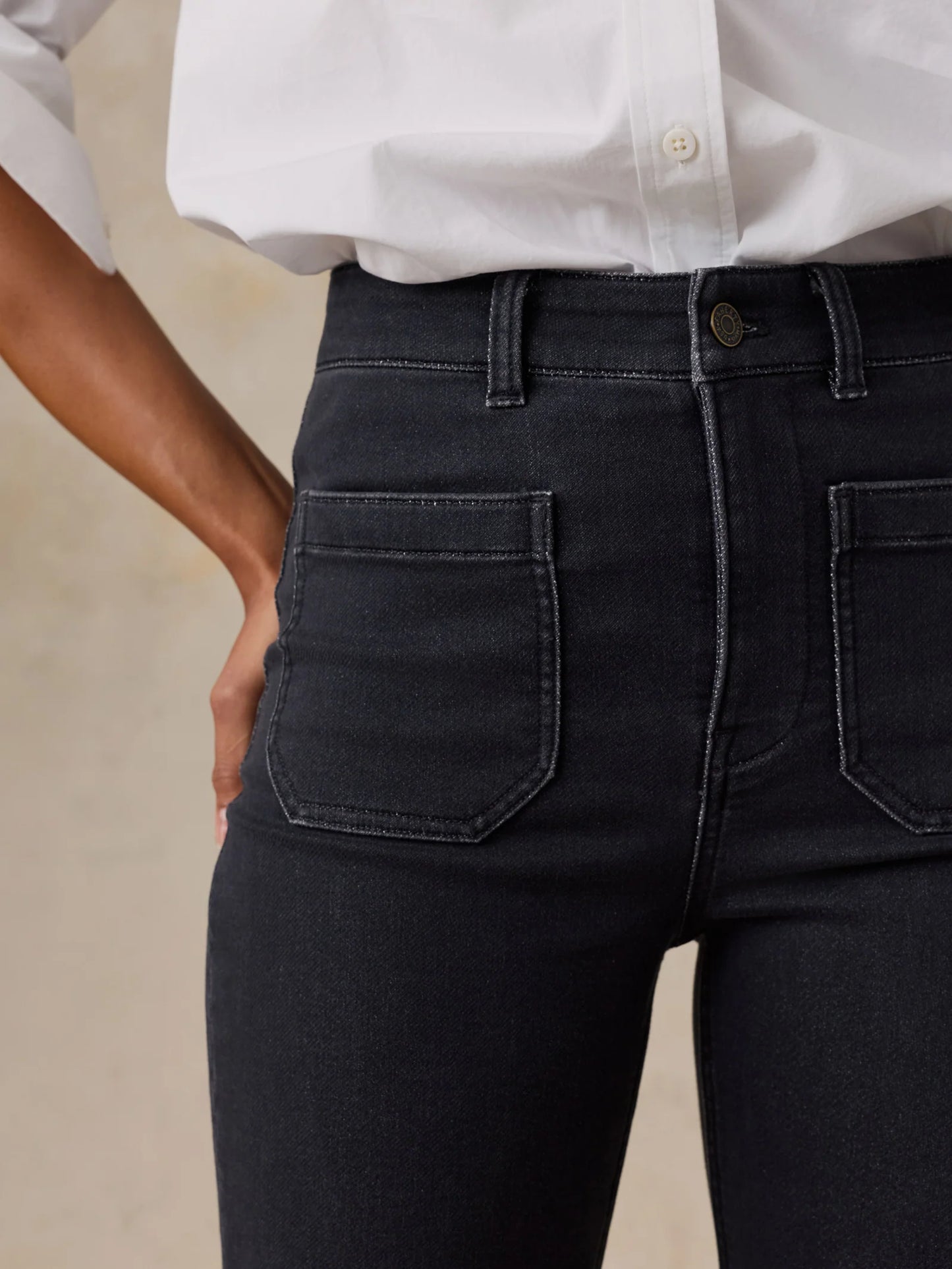 Faherty Stretch Terry Patch Pocket Ankle Pant