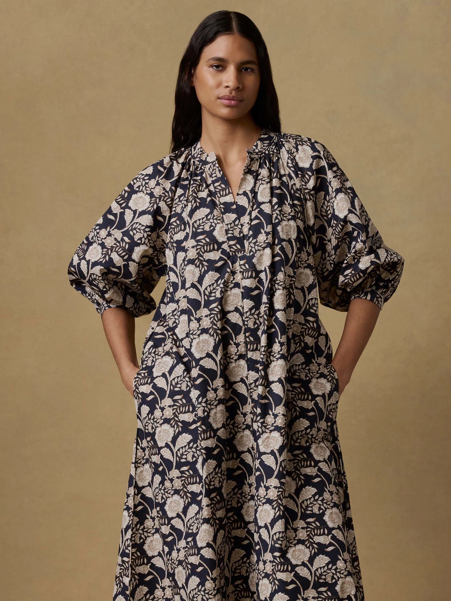 Faherty Coastal Poplin Kaia Dress