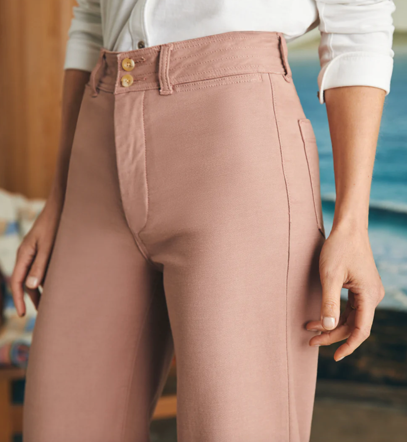 Faherty - Stretch Terry Harbor Pant