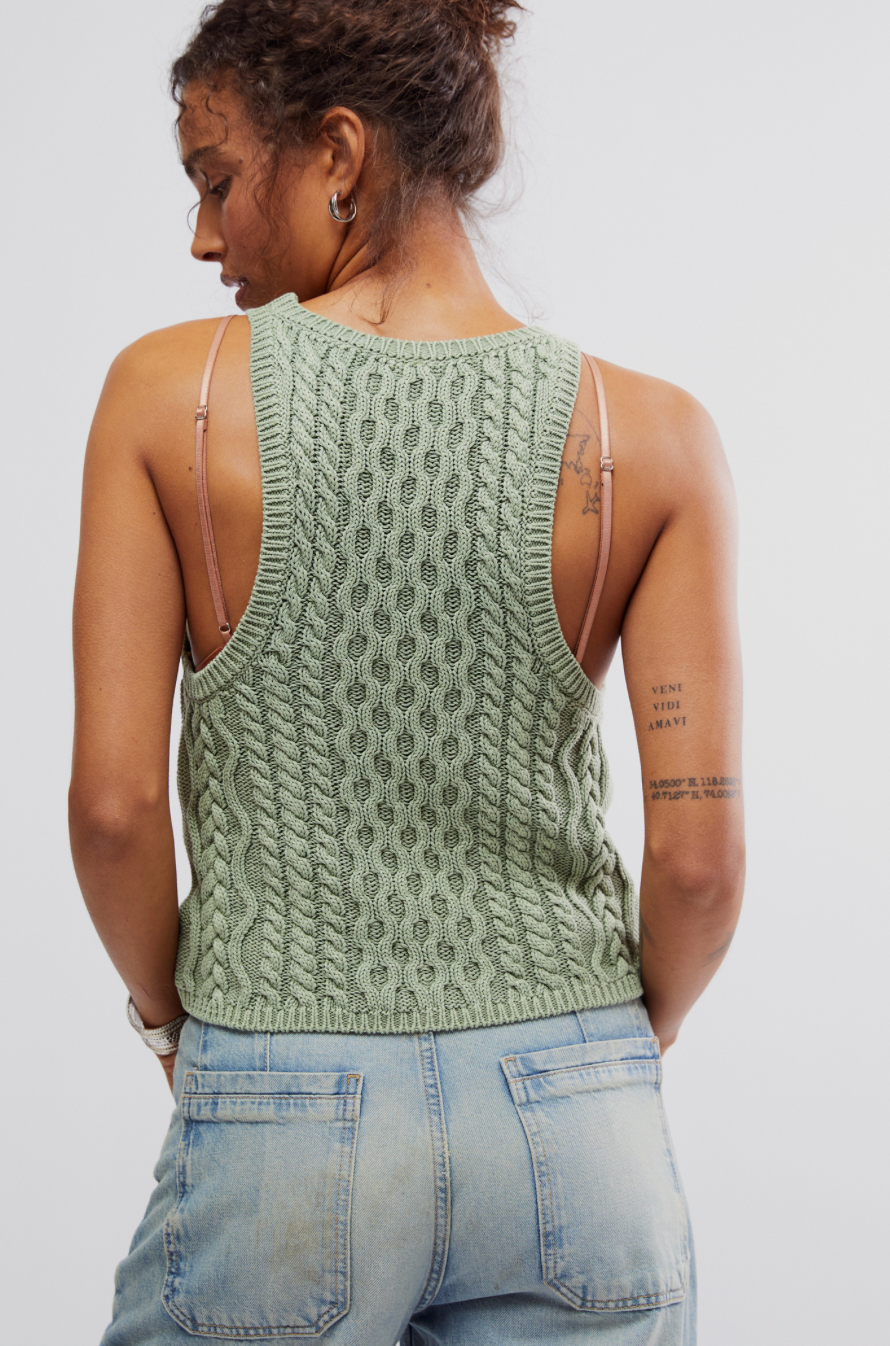 Free People High Tide Cable Tank