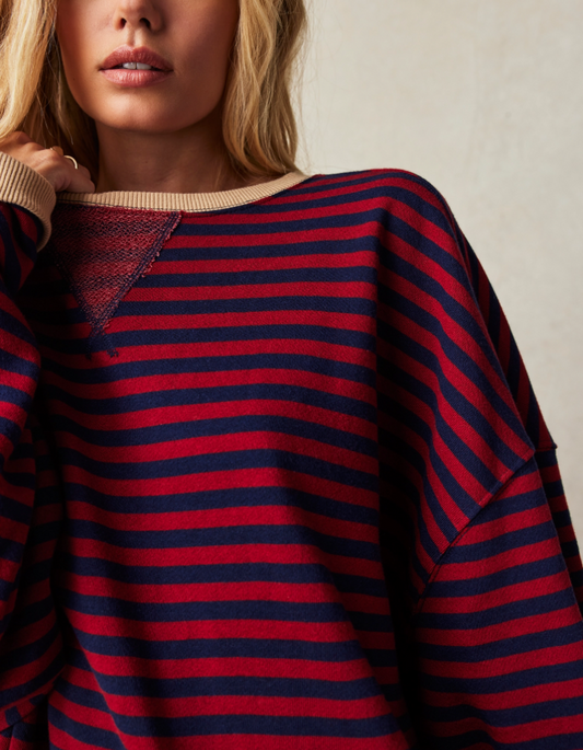 Free People Classic Striped Crew