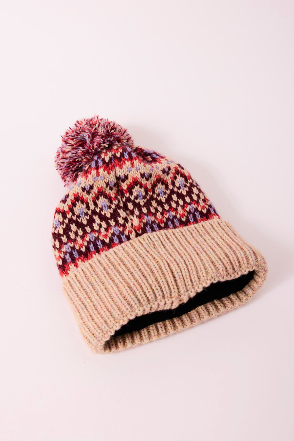 Free People First Frost Fairisle Pom Pom Beanie