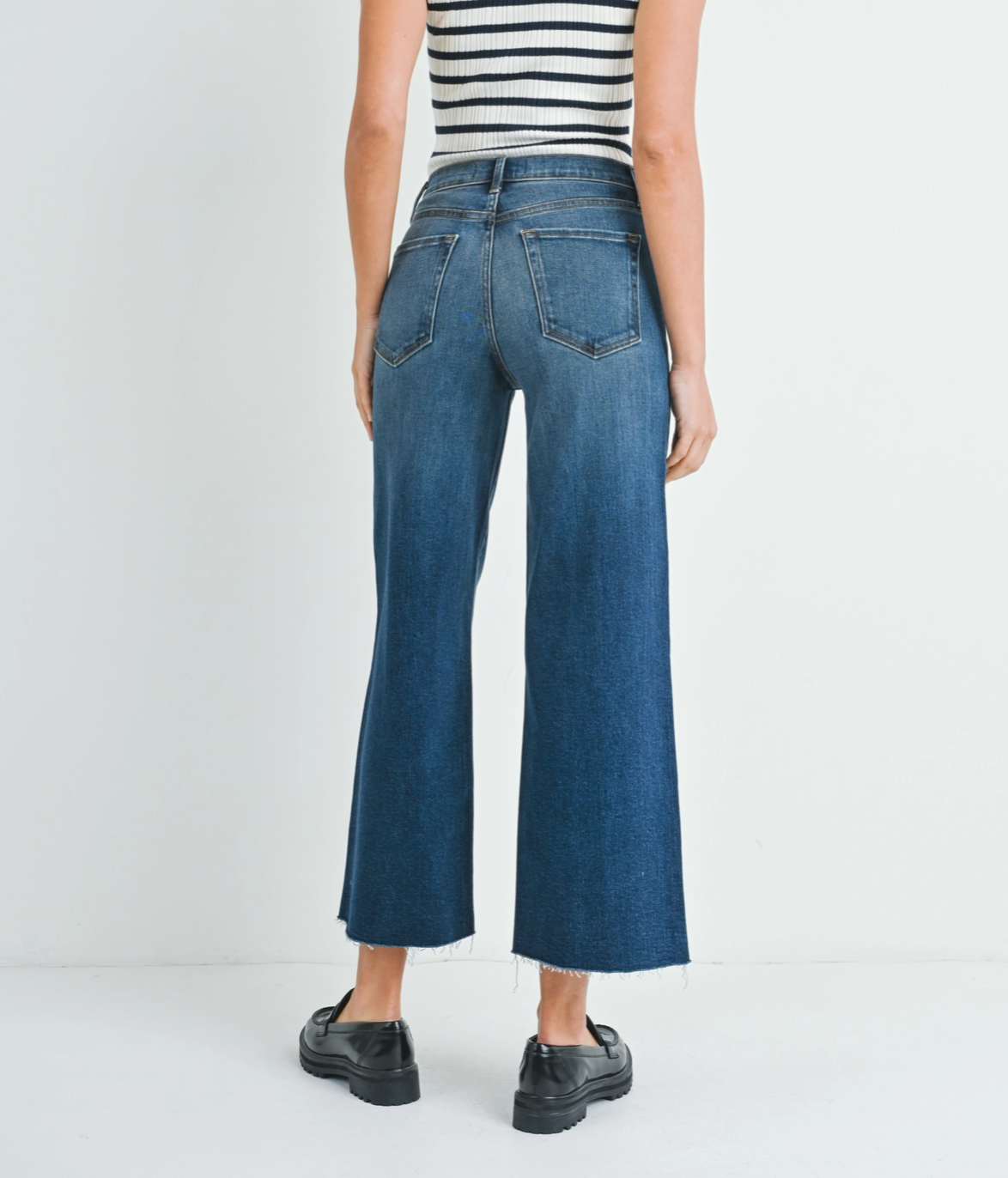 Just Black Denim Scissor Cut Wide Leg Jean