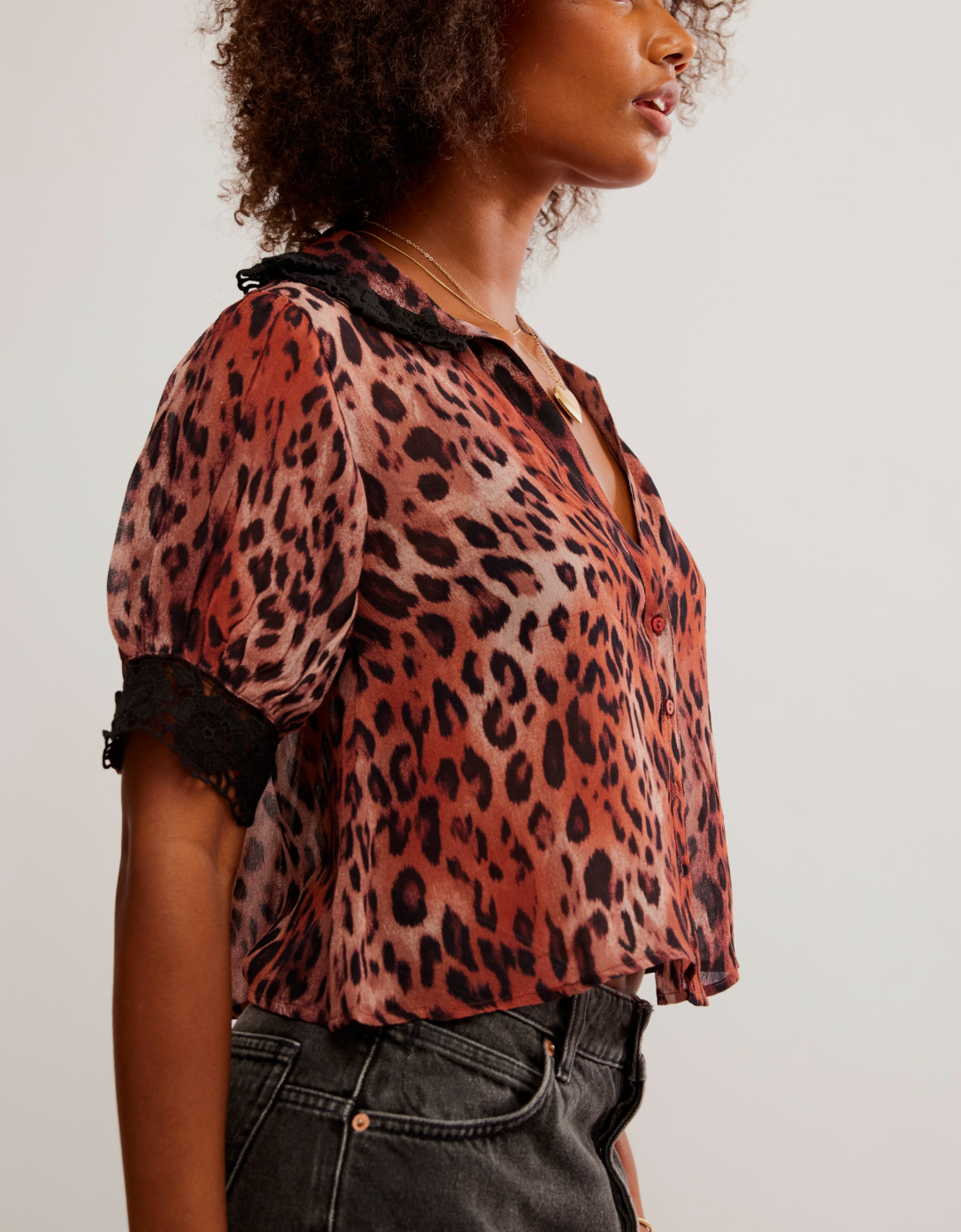 Free People My Love Blouse Printed