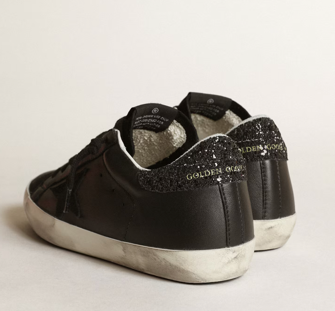 Golden Goose Super-Star Sneaker Suede Star Glitter