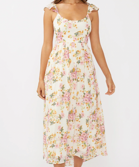 Lovestitch Floral Flutter sleeve dress