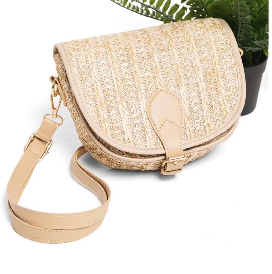 Straw Crossbody Bag