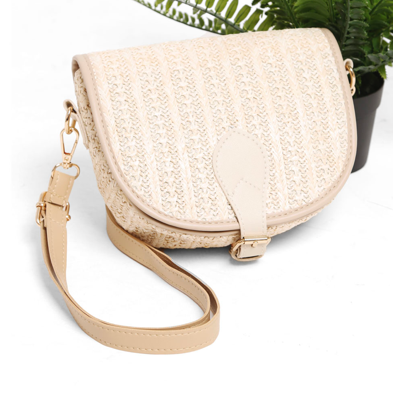 Straw Crossbody Bag