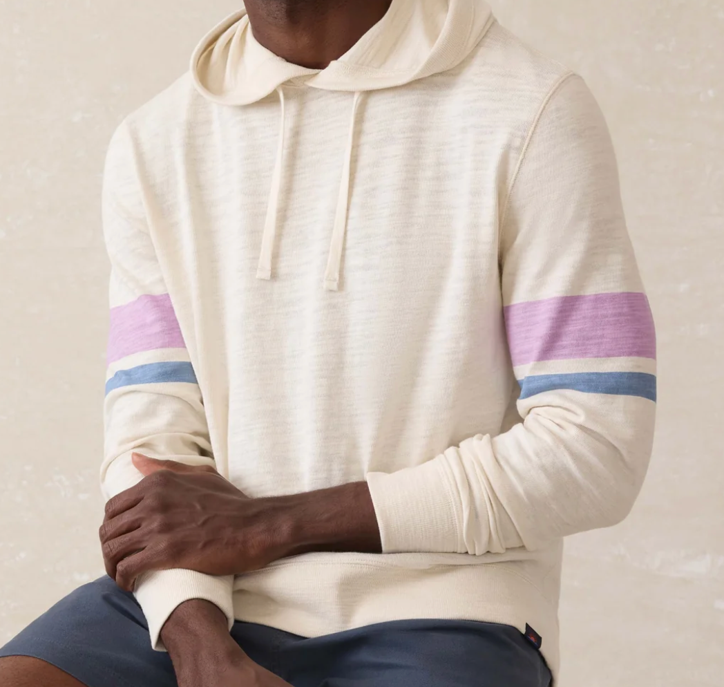 Faherty Mens Sunwashed Slub Hoodie