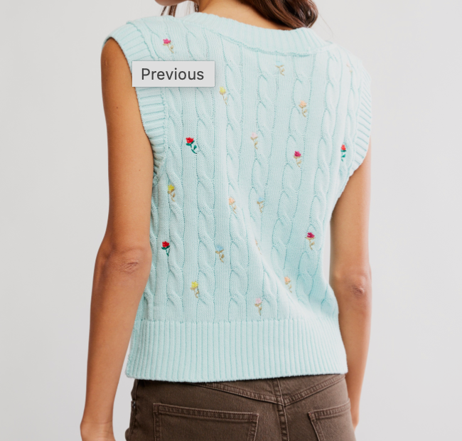 Free People Plumeria Floral Vest