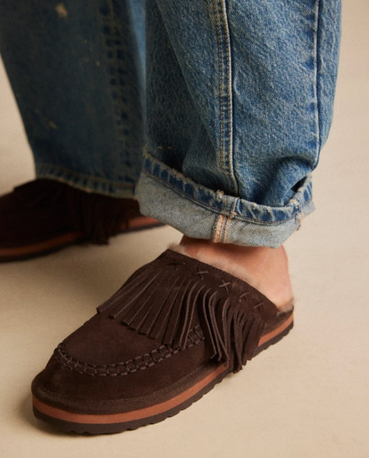 Free People Fallon Fringe Mule