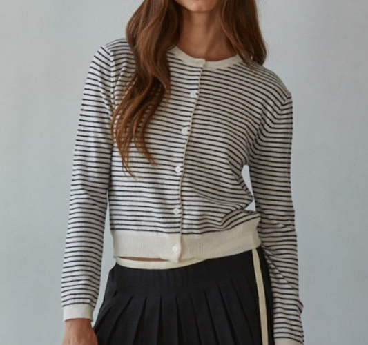 by Together Parisian Striped Cardigan