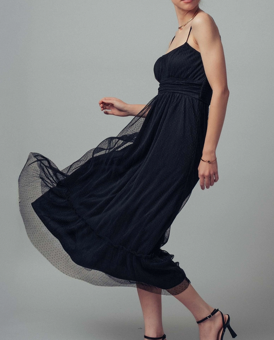 Glam Holiday Dot Dress