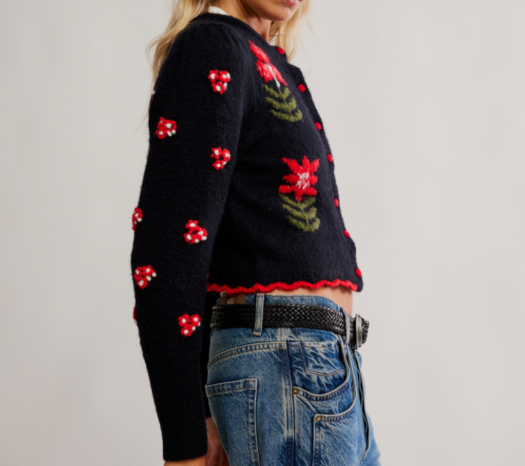 Free People Nonna Knit Cardi