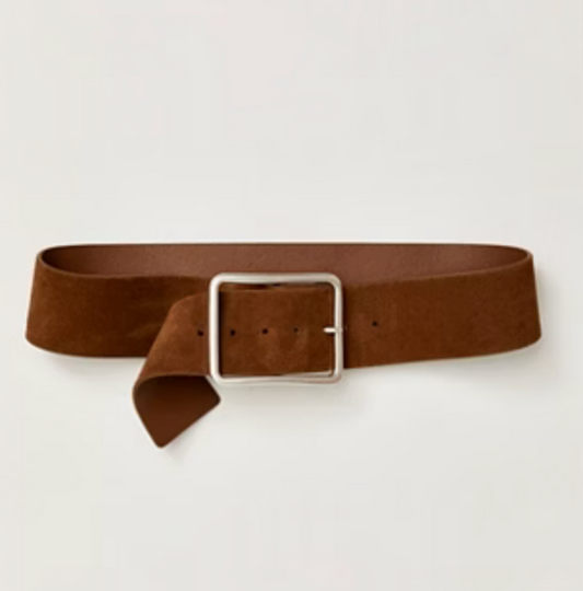 Free People Suede Hex Hip Belt