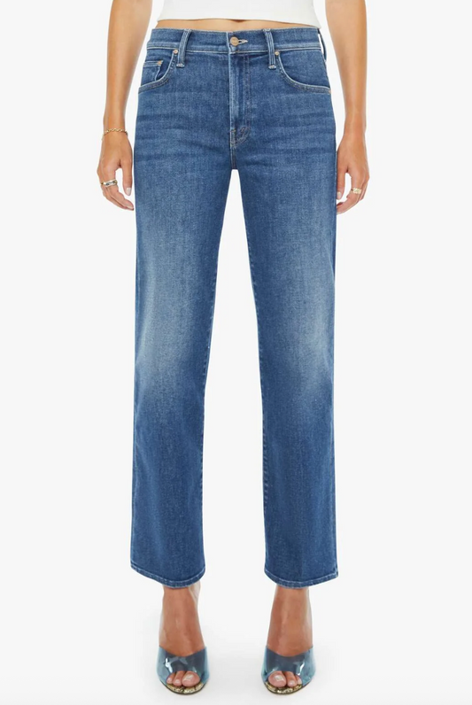 Mother Mid Rise Rambler Zip Ankle Jean