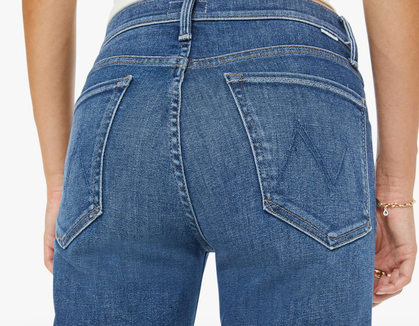 Mother Mid Rise Rambler Zip Ankle Jean