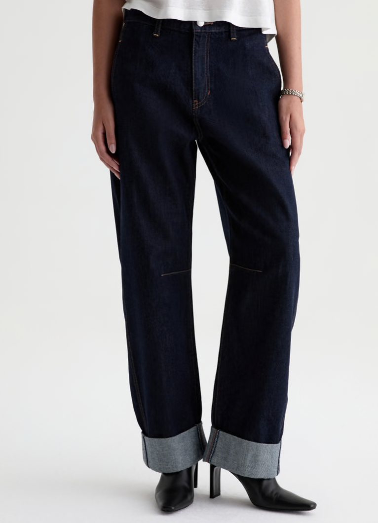 AG Mercer High-Rise Relaxed Barrel Jean