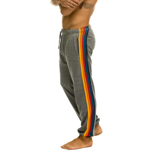 Aviator Nation 5 Stripe Mens Sweatpants MSPPRS5