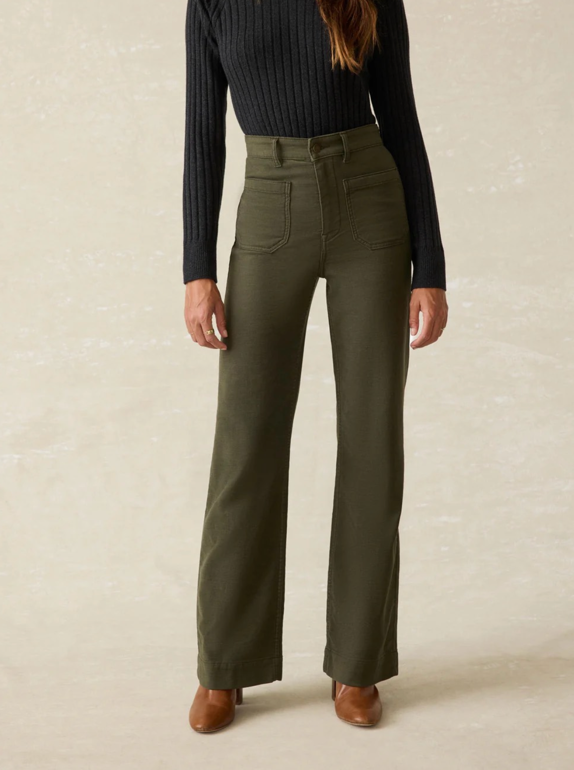 Faherty Stretch Terry Patch Pocket Pant