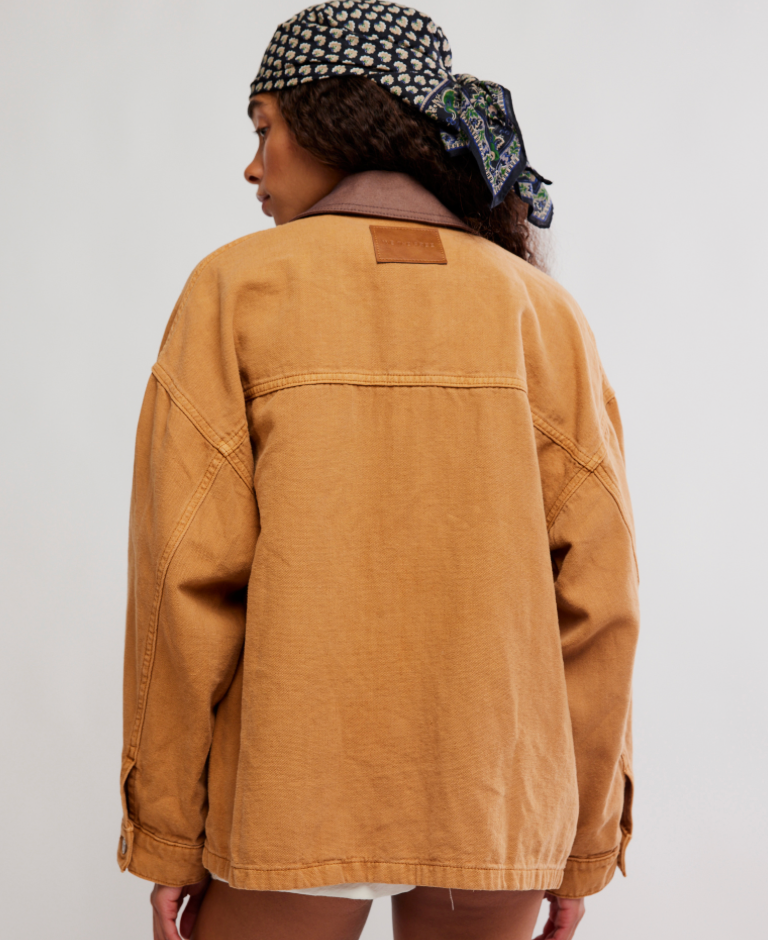 Free People Lemon Oversized Denim Jacket
