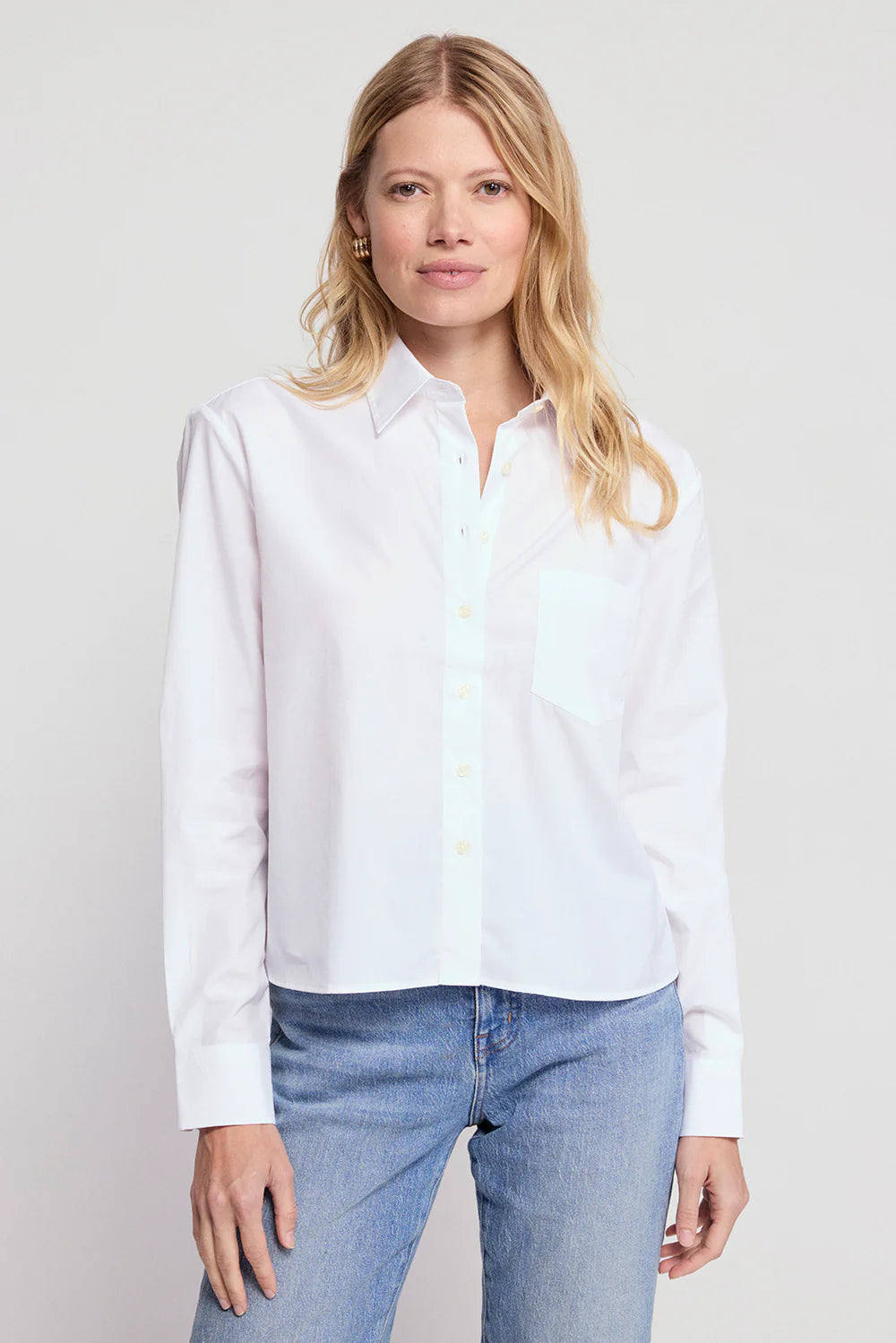 The Shirt Longsleeve Boxy Crop Shirt