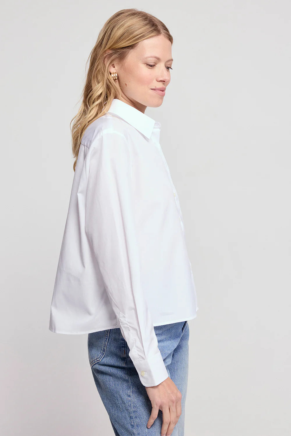 The Shirt Longsleeve Boxy Crop Shirt