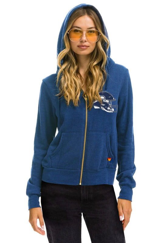 Aviator Nation Seattle Seahawks Helmet Zip Hoodie