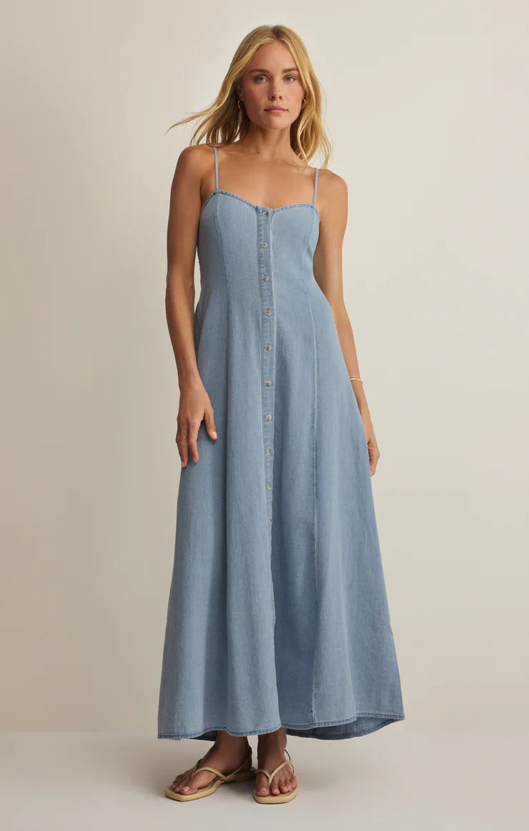 ZSupply Angel Eyes Twill Midi Dress