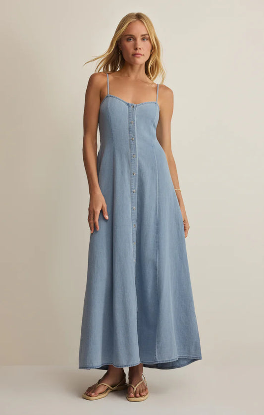 ZSupply Angel Eyes Twill Midi Dress