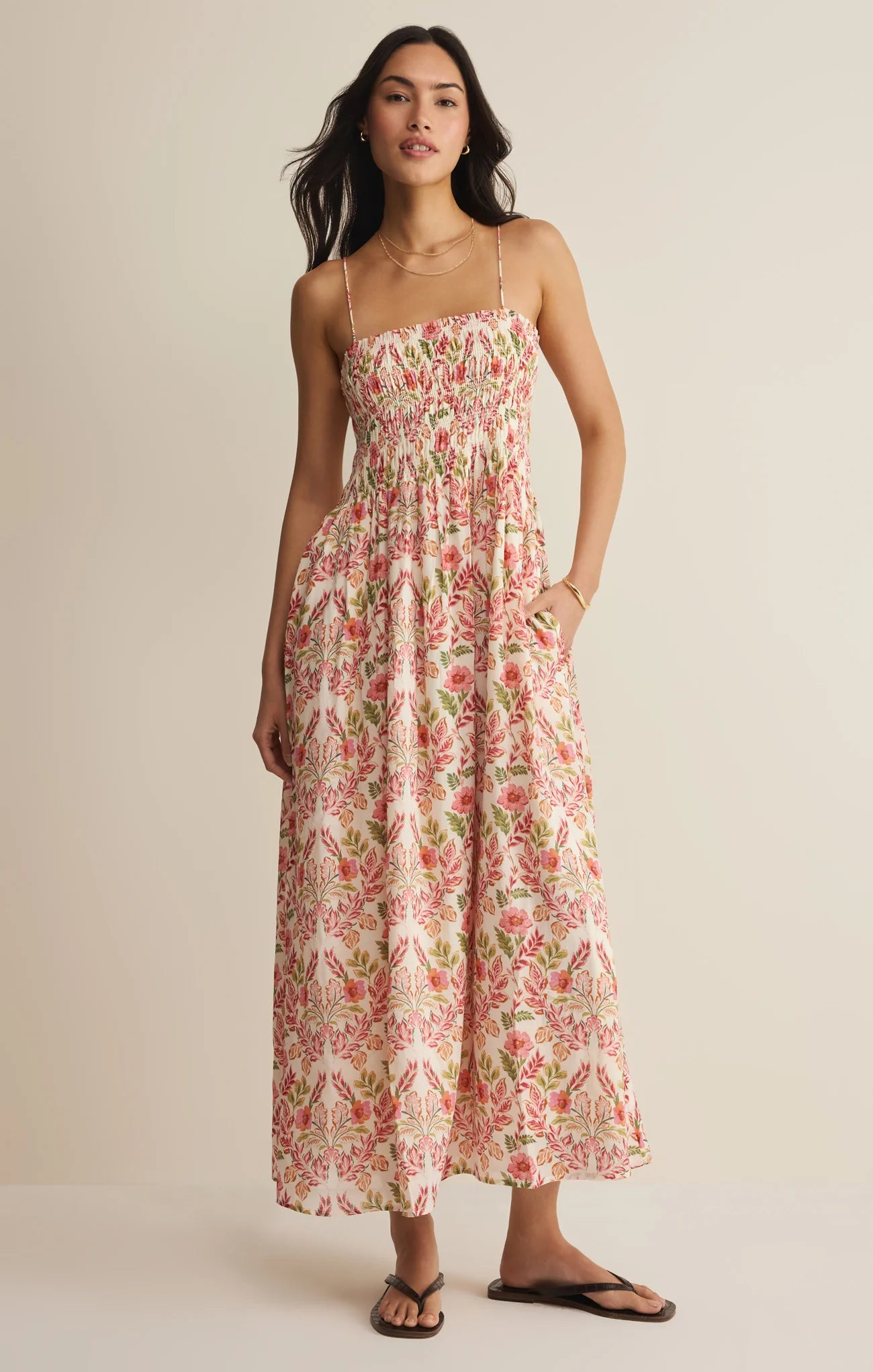 ZSupply Cornelia Ami Floral Midi Dress