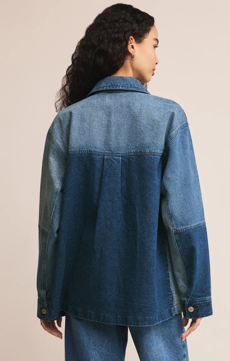 Zsupply On the Road Color Block Chore Jacket