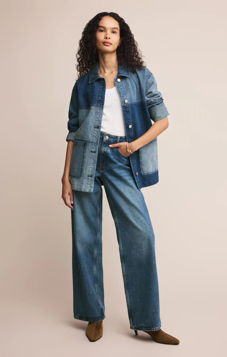 Zsupply On the Road Color Block Chore Jacket