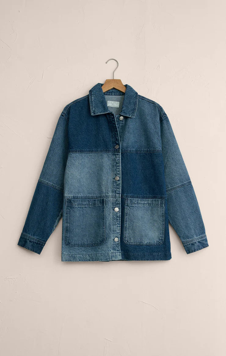 Zsupply On the Road Color Block Chore Jacket