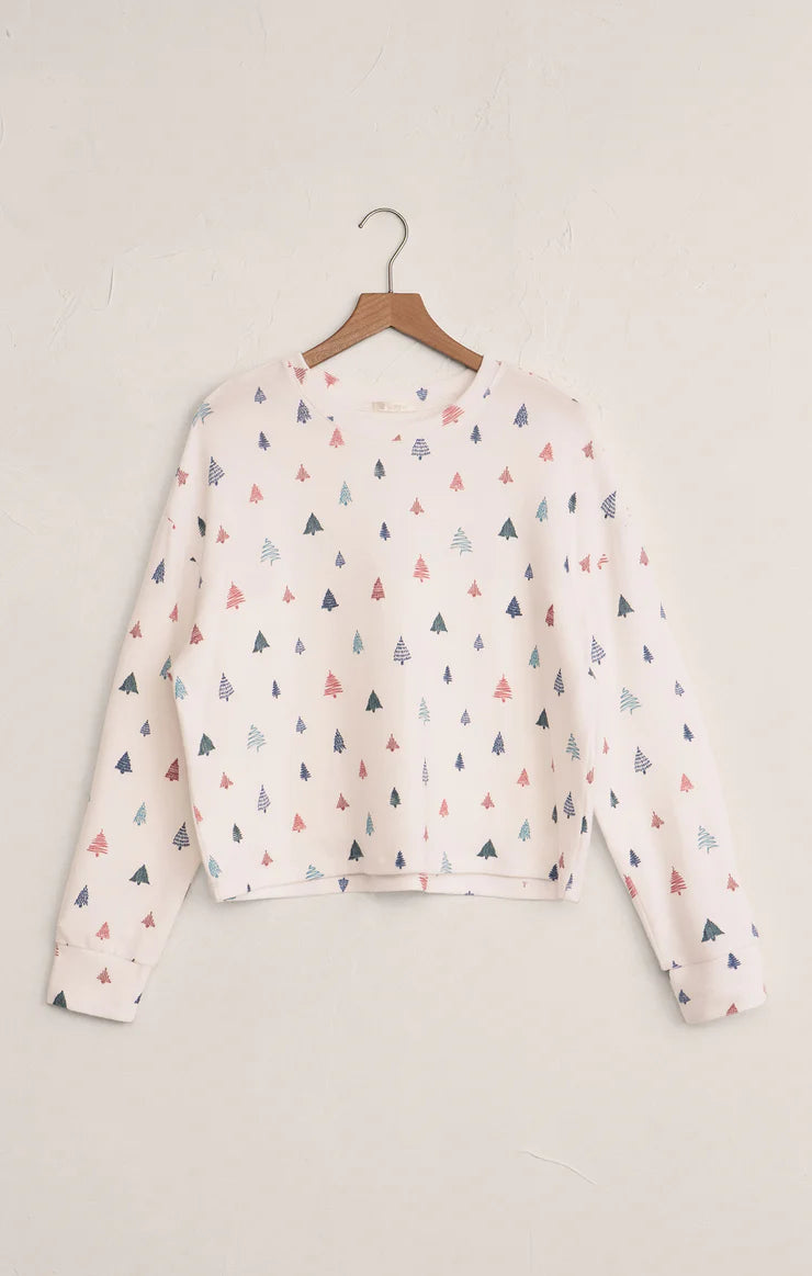 Zsupply Alpine Tree Brushed Knit Top